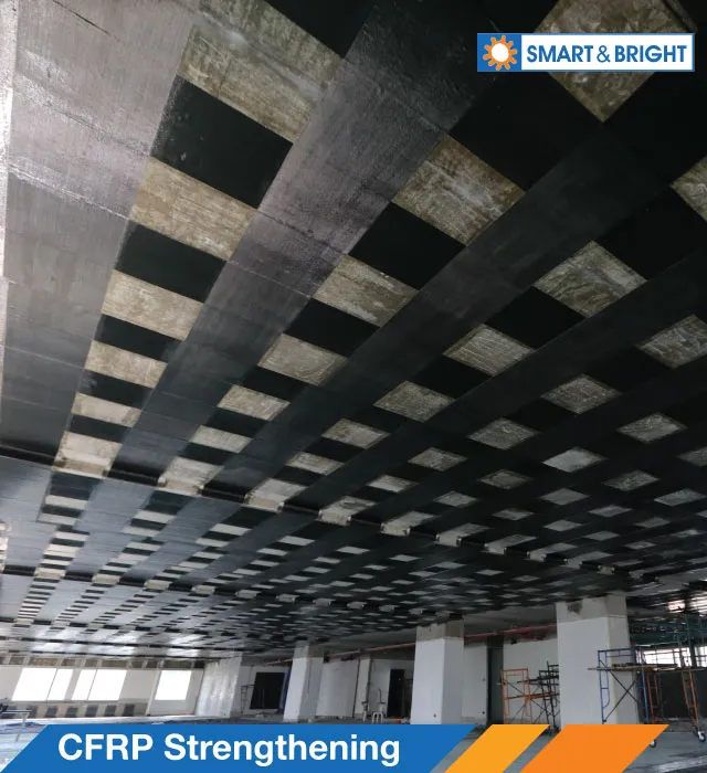 SMART & BRIGHT | เสริมกำลังโครงสร้างอาคารด้วยคาร์บอนไฟเบอร์ Carbon Fiber Reinforce Polymer (CFRP)