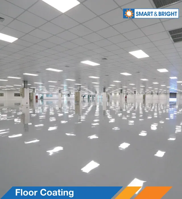 SMART & BRIGHT | บริการรับทำพื้น Epoxy (Epoxy Floor)​ เคลือบพื้น โรงงานอุตสาหกรรม พื้นคลังสินค้า พื้นโรงพยาบาล ​​